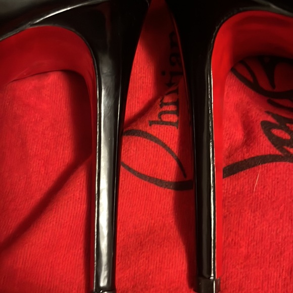 CHRISTIAN LOUBOUTIN BLACK SIMPLE PUMP ,120 mm size 9. - Picture 10 of 10